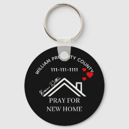 Real Estate House Heart Custom Realtor Keychains キーホルダー