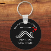 Real Estate House Heart Custom Realtor Keychains キーホルダー (正面)