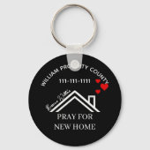 Real Estate House Heart Custom Realtor Keychains キーホルダー (裏面)