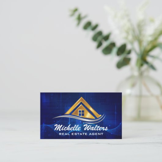 Real Estate Logo | Property Rentals 名刺 (スタンド正面)