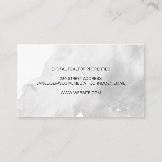 Real Estate Logo | Property Rentals 名刺 (裏面)