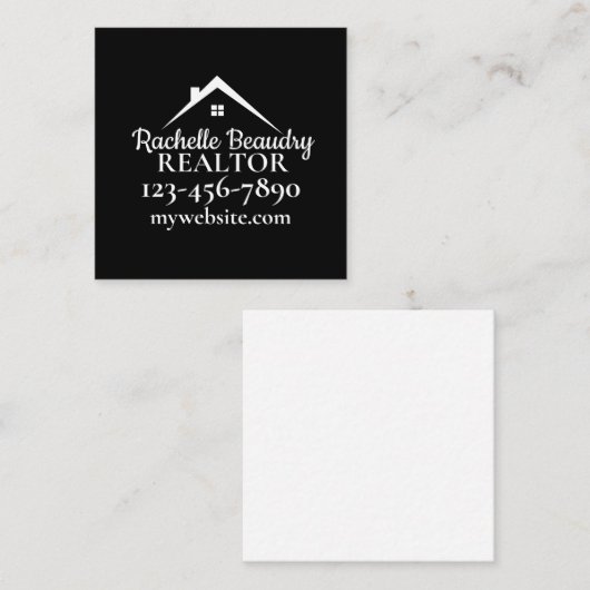 Real Estate Marketing Custom Realtor エンクロージャーカード (正面/裏面)