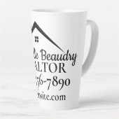 Real Estate Marketing Custom Realtor カフェラテマグ (右アングル)