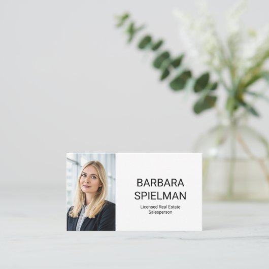 Real Estate Mortgage Agent Property Photo Collage  名刺 (スタンド正面)