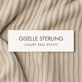 Real Estate Neutral Beige Luxury 名札