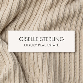 Real Estate Neutral Beige Luxury  名札