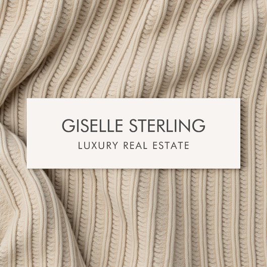 Real Estate Neutral Beige Luxury  名札