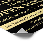 Real Estate Open House ポスター (角)