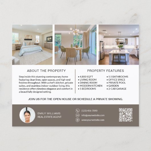 Real Estate Open House Invite チラシ (裏面)