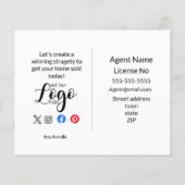 Real Estate Open House Targeting Postcards & Flyer チラシ (裏面)