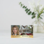 Real Estate Photo White House Kitchen Fireplace 名刺 (スタンド正面)