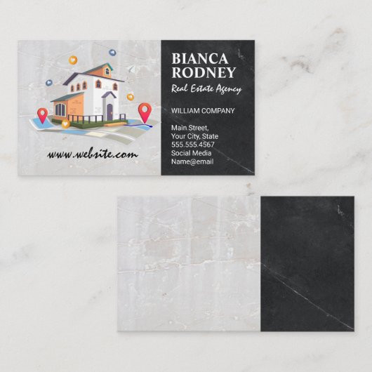 Real Estate Properties | Home | Residential 名刺 (正面/裏面)