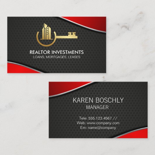 Real Estate Property Key | Developer | Contractor 名刺 (正面/裏面)