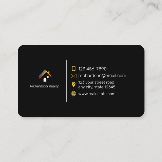 Real Estate / Realtor 名刺 (裏面)