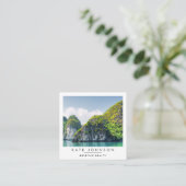 Real Estate Realtor Agent Photo QR Code スクエア名刺 (スタンド正面)