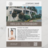 Real Estate Realtor Broker Marketing Flyer チラシ (正面)