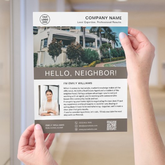 Real Estate Realtor Broker Marketing Flyer チラシ