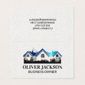 Real Estate Roof logo | Building Schematics 名刺 (外部フラット)