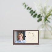 Real Estate Thank You and QR Code Review Boho 名刺 (スタンド正面)