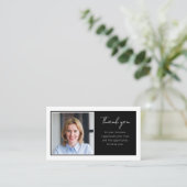 Real Estate Thank You and QR Code Review White 名刺 (スタンド正面)