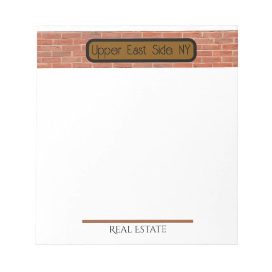 Real Estate | Upper East Side, NYC Notepad ノートパッド (正面)