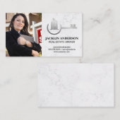 Real Estate Woman Closing Deal | Properties 名刺 (正面/裏面)