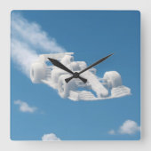 Real F1 sky art square wall clock スクエア壁時計 (正面)
