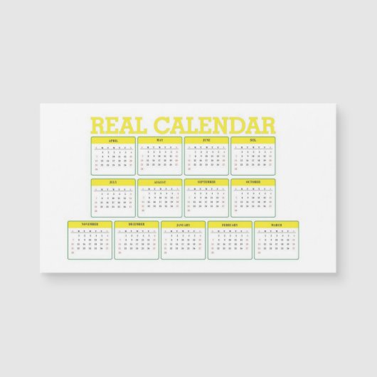 real fixed calendar (正面)