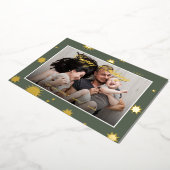 *REAL FOIL* Happy Holidays Photo 箔シーズンカード (回転した状態)