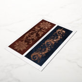 Real Foil Ornate Book Spine 2 Bookmarks Per Card 箔シーズンカード (回転した状態)