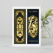 Real Foil Personalized Name 2 Bookmarks Per Card 箔シーズンカード (立ち正面)