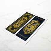 Real Foil Personalized Name 2 Bookmarks Per Card 箔シーズンカード (回転した状態)