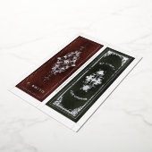 Real Foil Personalized Name 2 Bookmarks Per Card 箔シーズンカード (回転した状態)