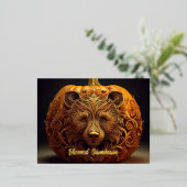 Real Foil Samhain Postcard | Pagan Autumn Equinox 箔シーズンポストカード (立ち正面)