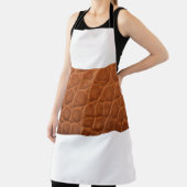 Real genuine tan brown alligator leather texture, エプロン (インサイチュ)