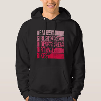 Real Girls Ride Dirt Bikes Motocross Lovers  パーカ