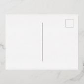 Real Golden Traditional Minimalist Snowflakes 箔シーズンポストカード (裏面)