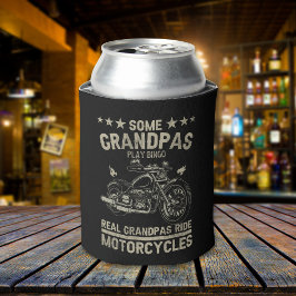 Real Grandpas Ride Motorcycle Biker Grandpa 缶クーラー