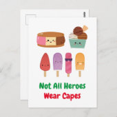 Real Heroes: League Of Ice Creams ポストカード (正面/裏面)