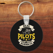 Real Lots Dont Need Runways Long Sleeve  キーホルダー (正面)