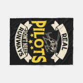 Real Lots Dont Need Runways Long Sleeve  フリースブランケット (正面(横))