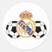 Real Madrid sticker ラウンドシール (正面)