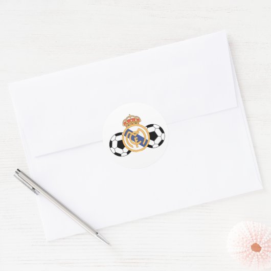 Real Madrid sticker ラウンドシール (封筒)