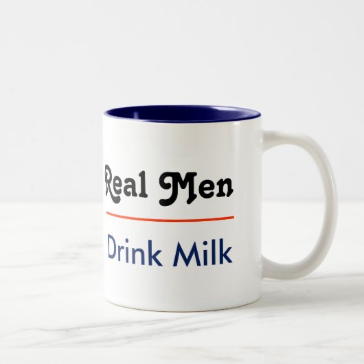 Real Men Drink Milk ツートーンマグカップ (右)