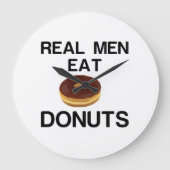 REAL MEN EAT DONUTS ラージ壁時計 (正面)
