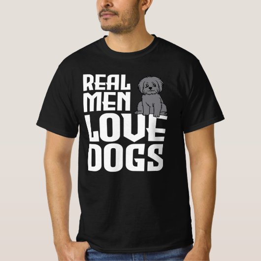 Real men love dogs tシャツ (正面)