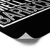 Real Men Smell Like Byrbecue Funny Bbq Grill Dad G ポスター (角)