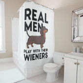 Real Men Wieners シャワーカーテン (インサイチュ)