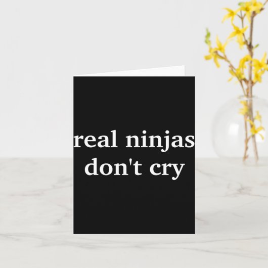 Real Ninjas Dont Cry  カード (黄色い花)