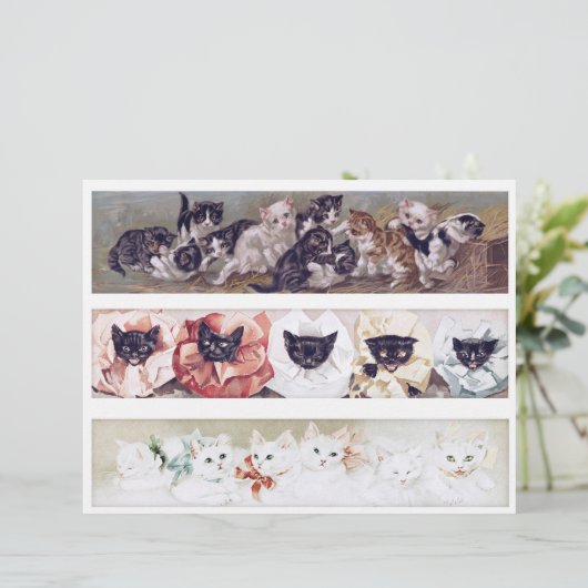 Real (not AI) Long Victorian Era Cat Illustrations (スタンド正面)